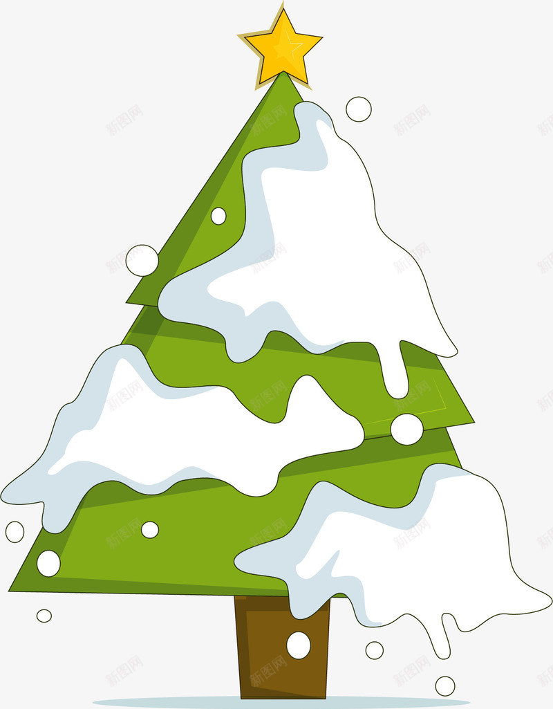 落雪的冬天圣诞树矢量图ai免抠素材_新图网 https://ixintu.com 冬天 圣诞树 圣诞节 松树 矢量png 落雪松树 矢量图