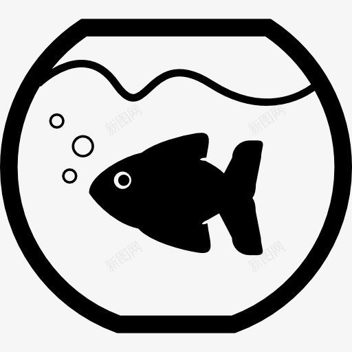 鱼缸图标png_新图网 https://ixintu.com 动物 宠物 碗 科学与技术 鱼 鱼类