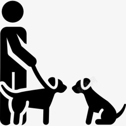 宠物训练训练狗的图标高清图片