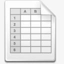 spreadsheetMimetype表格图标高清图片