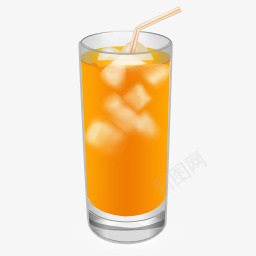 加冰橙汁图标png_新图网 https://ixintu.com 橙汁 饮料 鸡尾酒