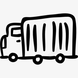 运输结构卡车手拉运输图标高清图片