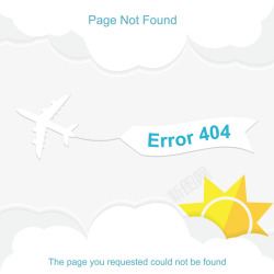 飞机网页损坏素材