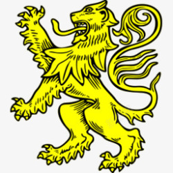 rampant动物狮子猖獗的openico图标高清图片