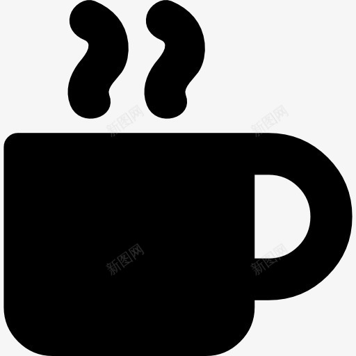 热咖啡杯黑圆形状图标png_新图网 https://ixintu.com 咖啡 喝 圆形 杯 杯子 热 食品 饮料 黑色
