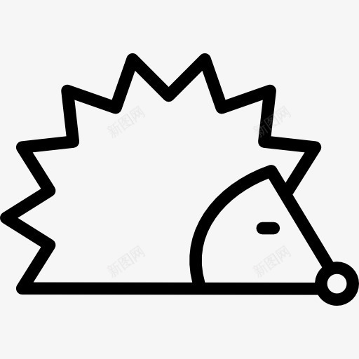 刺猬图标png_新图网 https://ixintu.com 动物 哺乳动物 宠物