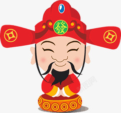 卡通财神爷素材