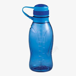 蓝色塑料运动杯子素材