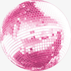 粉色酒吧光球装饰素材