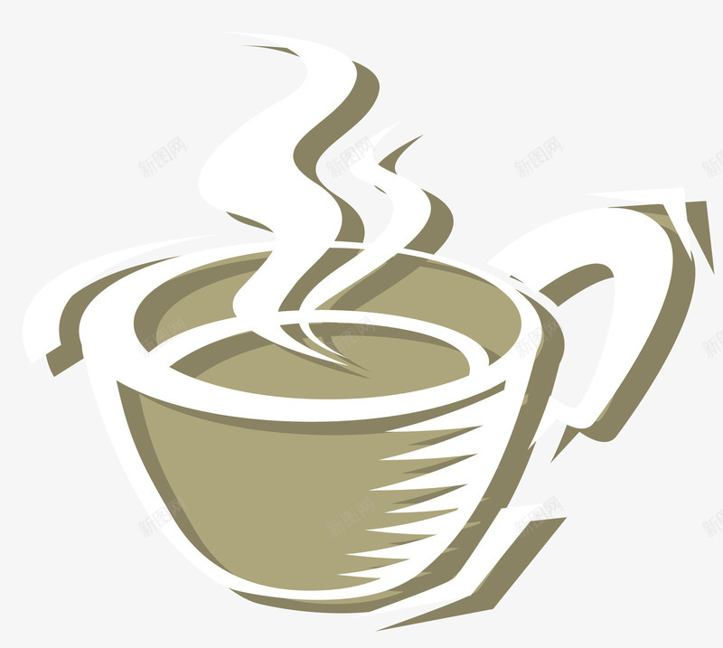 一杯热咖啡png免抠素材_新图网 https://ixintu.com 一杯咖啡 冒着热气的咖啡 杯子 白色 食品 饮料 香喷喷咖啡