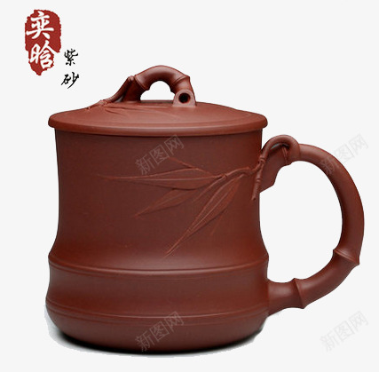 紫砂杯子png免抠素材_新图网 https://ixintu.com 古铜色 盖杯 茶杯
