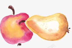 苹果油画卡通手绘水果高清图片