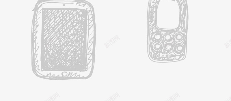 粉笔手绘电话标志png免抠素材_新图网 https://ixintu.com 粉笔手绘矢量电话标志