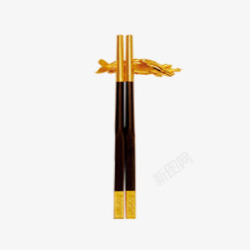 高贵中国风筷子装饰图案素材