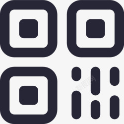 二维码logo电子码管理二维码矢量图图标高清图片