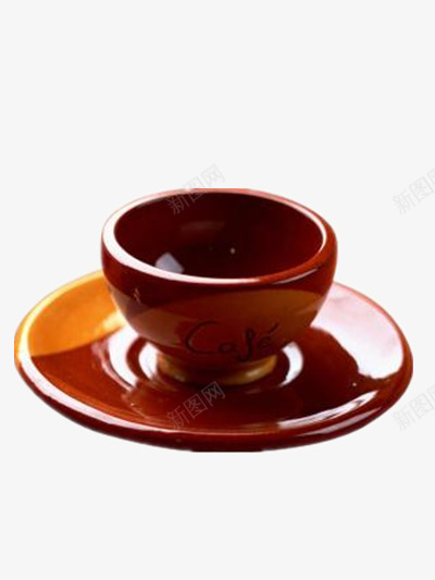 陶瓷杯具png免抠素材_新图网 https://ixintu.com 古典 棕色 茶具 茶艺 陶瓷杯子