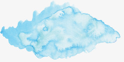 蓝色清新水粉创意背景图案素材