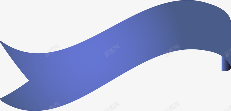 手绘蓝色丝带条幅png免抠素材_新图网 https://ixintu.com 手绘丝带 水彩 渐变 简约 蓝色丝带 蓝色条幅