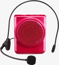 粉色耳机音响电商素材