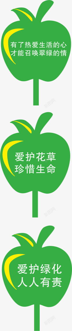 绿化牌温馨提示高清图片