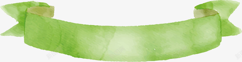 绿色条幅标志矢量图ai免抠素材_新图网 https://ixintu.com 卡通 弯曲 手绘 条幅 标志 绿化 绿色 矢量图