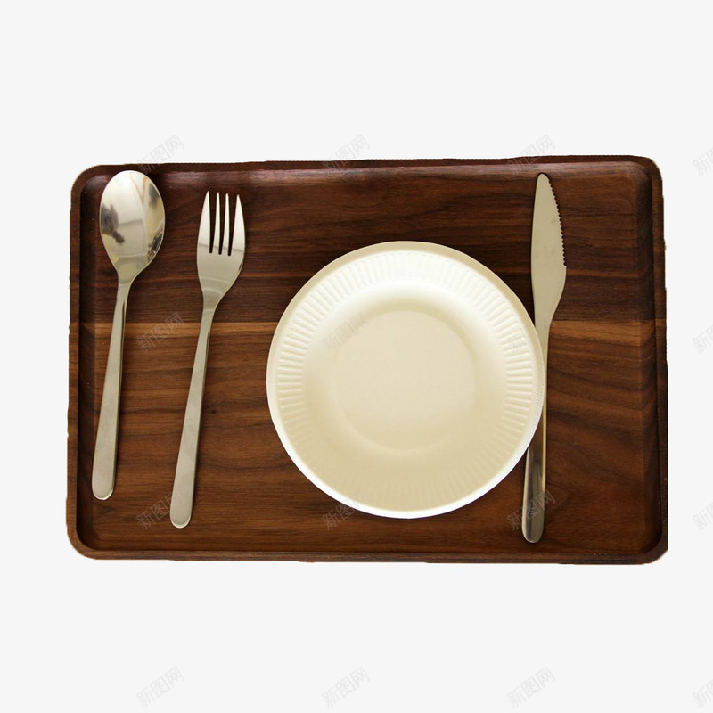 红木木餐盘简约可洗png免抠素材_新图网 https://ixintu.com 可洗 木餐盘 简约 餐具