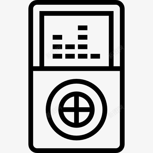 音乐播放器图标png_新图网 https://ixintu.com 便携式音乐播放器 屏幕 电子 电视 监控 计算机技术