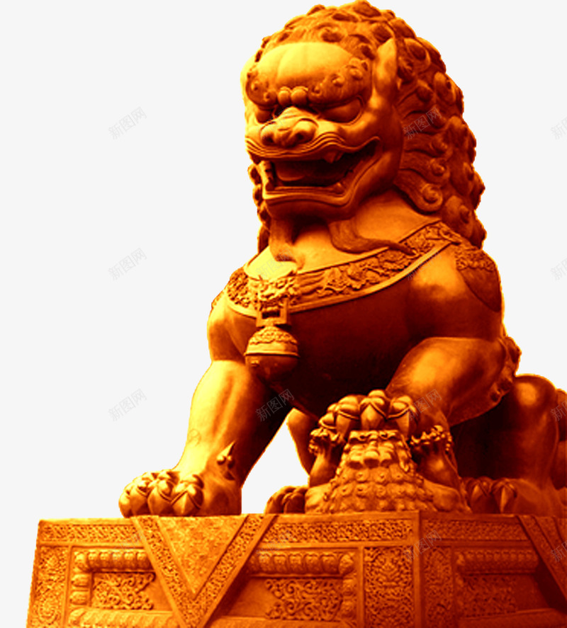 中国风石狮子装饰图案png免抠素材_新图网 https://ixintu.com 中国风 图案 石狮子 装饰 设计