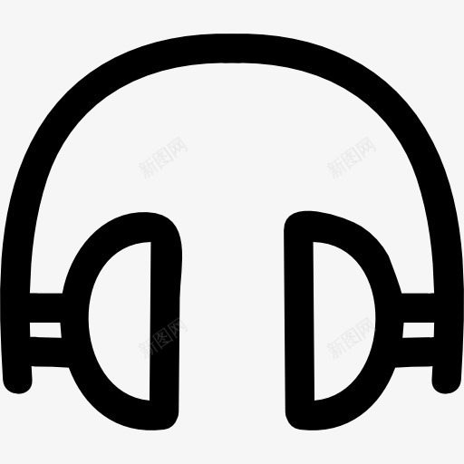 耳机手绘工具图标png_新图网 https://ixintu.com 工具 工具和用具 手绘 耳机 隐私 音乐 音响
