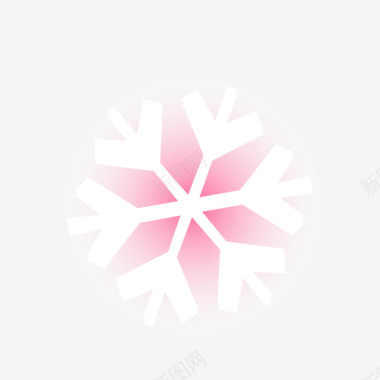 粉色雪花图标图标