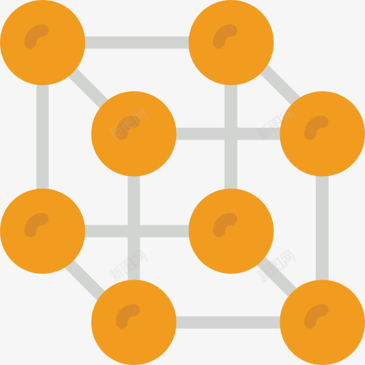 原子图标png_新图网 https://ixintu.com 债券 分子 化学 医学 原子 教育 结构