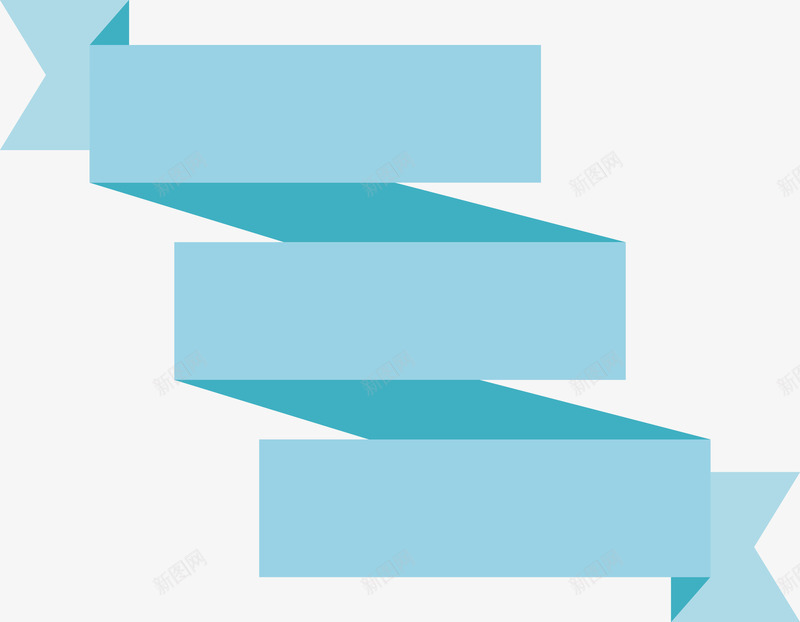 蓝色折叠标签矢量图ai免抠素材_新图网 https://ixintu.com 创意 折叠 标签 简约 蓝色 矢量图