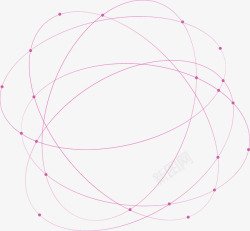 紫色简约线团边框纹理素材
