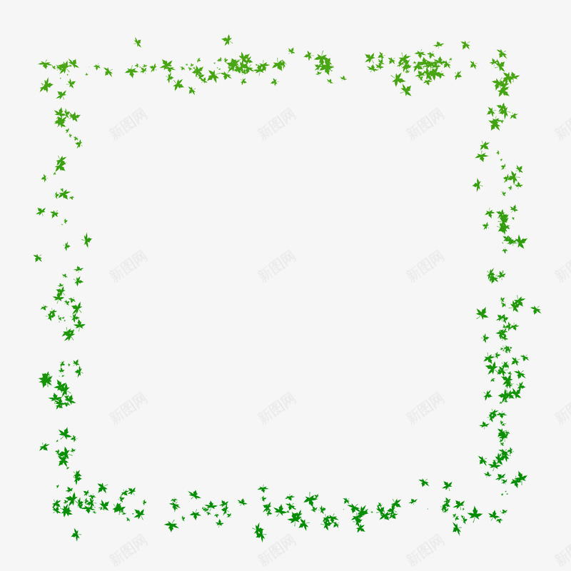叶子边框相框1psd免抠素材_新图网 https://ixintu.com 框 相框 线框 边框