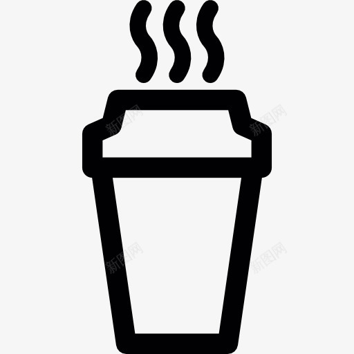 带走玻璃的热咖啡图标png_新图网 https://ixintu.com 咖啡店 杯子 热饮料 食品 饮料