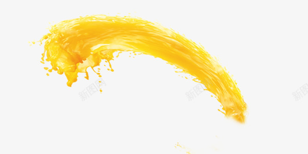 橙汁黄色漂浮png免抠素材_新图网 https://ixintu.com 橙汁 漂浮 素材 装饰 黄色