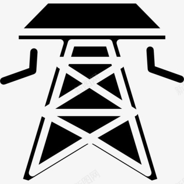 电力结构的金属塔图标图标