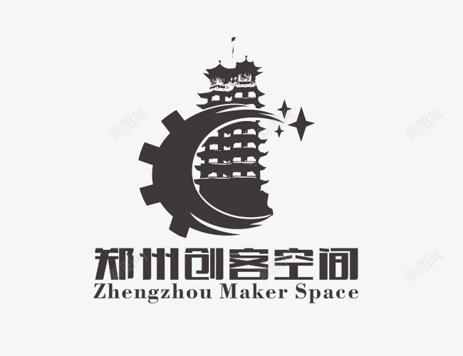 郑州创客空间logo图标png_新图网 https://ixintu.com 创客 标志 郑州 郑州创客空间logo