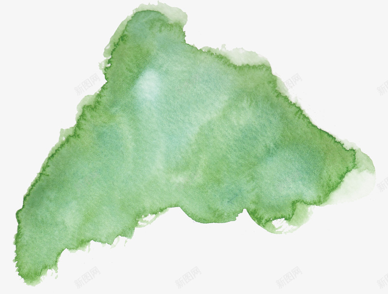 绿色水粉水彩图案png免抠素材_新图网 https://ixintu.com 图案 水彩 水粉 绿色 绿色图案