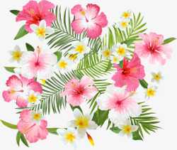 粉色唯美温馨花朵植物素材