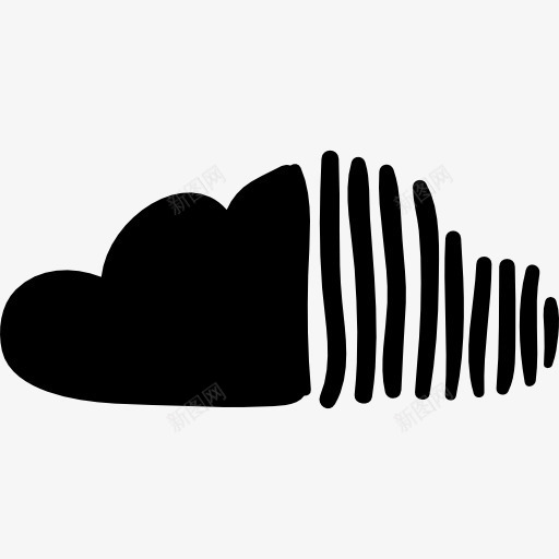 SoundCloud的标志图标png_新图网 https://ixintu.com 云 分享 声音 标志 音乐