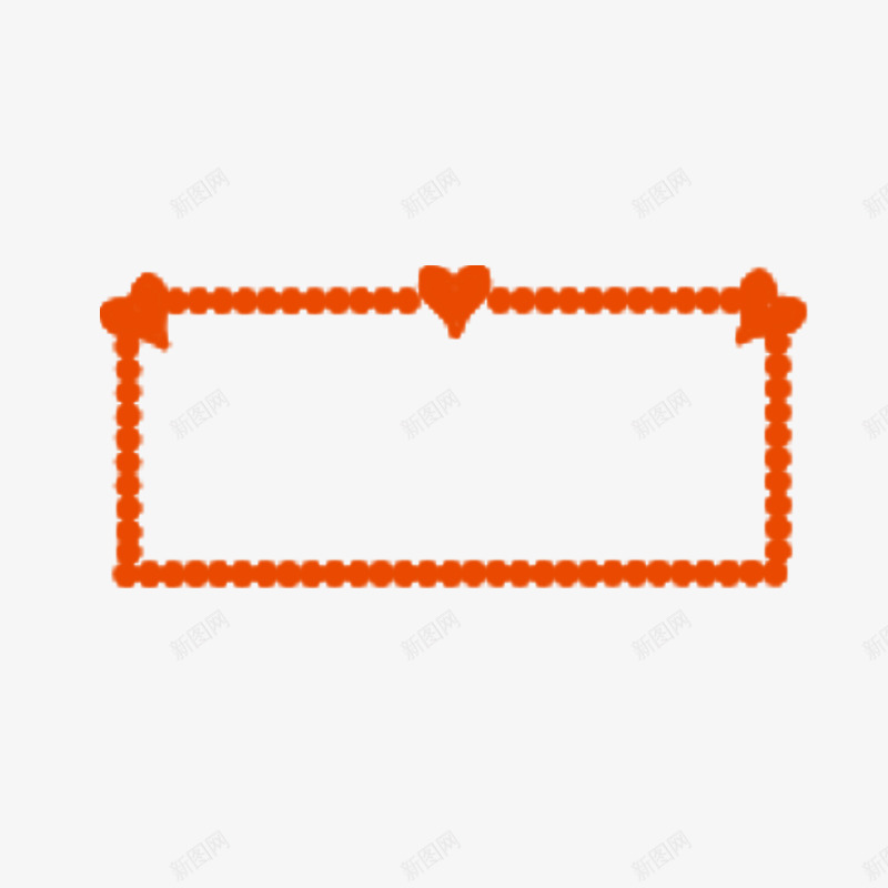 橙色框架粉笔png免抠素材_新图网 https://ixintu.com 免抠 图案 效果 框架 橙色 粉笔 粉笔框 线条 装饰
