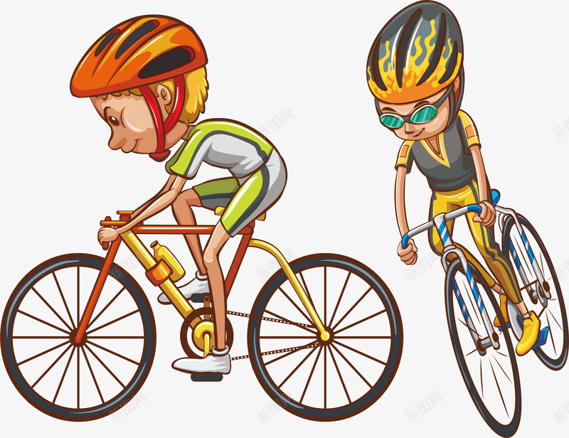 公路自行车大赛png免抠素材_新图网 https://ixintu.com 公路自行车 矢量素材 自行车大赛 骑行大赛