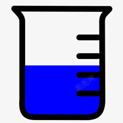 实验杯子卡通液体化学实验器材实验杯高清图片