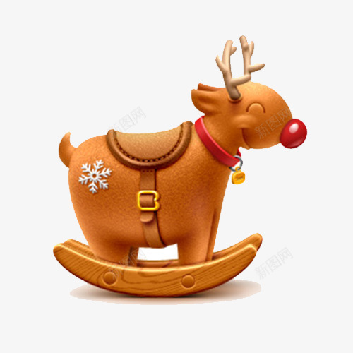 圣诞节麋鹿写实png免抠素材_新图网 https://ixintu.com 圣诞节 节日 铃铛 麋鹿