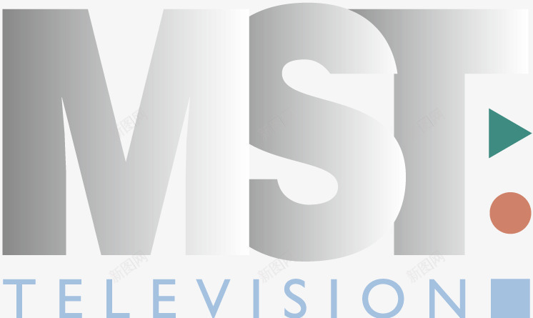 MST电视节目标志png免抠素材_新图网 https://ixintu.com MST 创意英文标志 标志设计 黑白渐变