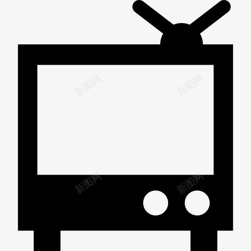 电视图标png_新图网 https://ixintu.com 工具 工具和器具 电子 电气 电视 电视上的图标