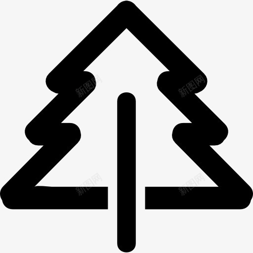 松树总的轮廓图标png_新图网 https://ixintu.com 形状 性质 松 树 概述 毛 轮廓