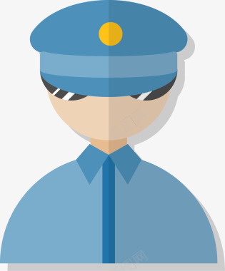 人民警察icon矢量图图标图标
