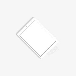白色平板电脑素材